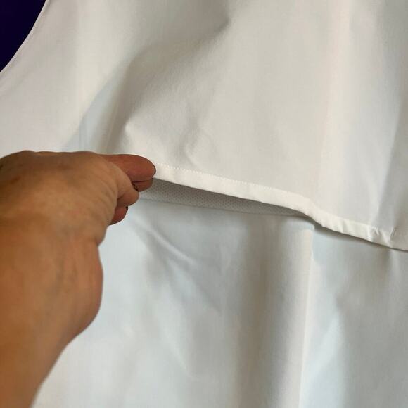 Nike, men's size L men’s 1/4 zip jacket, off white / white and purple - Picture 11 of 12